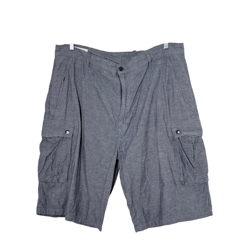 Levis Gray Cargo Shorts Mens 38 Y2K Utility Gorpcore Streetwear Casual Rugged